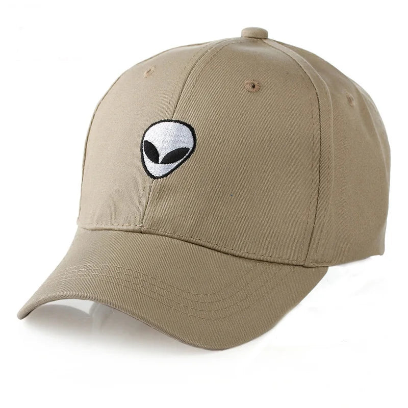 New Fashion Simplicity Alien Embroidered Baseball Cap Men's and Women's Fall and Winter Curved Brim Caps Couple Hats C6007