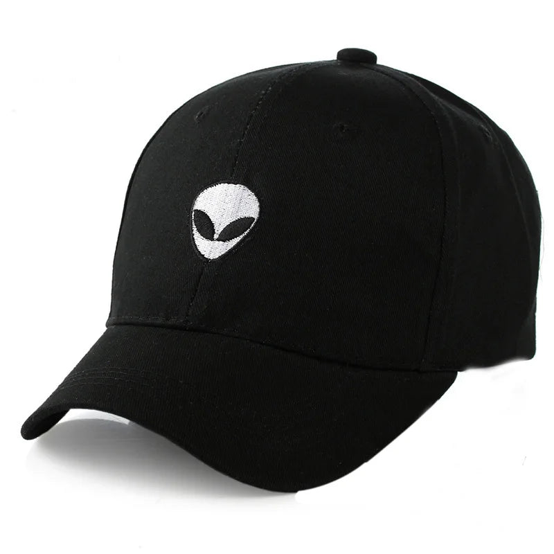 New Fashion Simplicity Alien Embroidered Baseball Cap Men's and Women's Fall and Winter Curved Brim Caps Couple Hats C6007