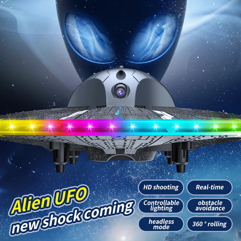 Foam RC Drone HD Camera Flying UFO Colorful Intelligent Obstacle Avoidance Aerial Photography 4Axis Aircraft Helicopter Kids Toy