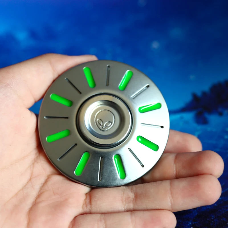 UFO Fingertip Gyro Fidget Spinner Adult Pressure Relief Artifact Edc Fingertip Metal Hand Spinner Fidget Toys Adults Kids Gifts