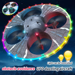 Foam RC Drone HD Camera Flying UFO Colorful Intelligent Obstacle Avoidance Aerial Photography 4Axis Aircraft Helicopter Kids Toy