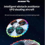 Foam RC Drone HD Camera Flying UFO Colorful Intelligent Obstacle Avoidance Aerial Photography 4Axis Aircraft Helicopter Kids Toy