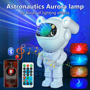 Star Projector Galaxy Night Light Astronaut Space Projector Starry Nebula Ceiling LED Night Lamp for Home Decorative kids gift