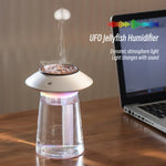 Portable Air Humidifier Jellyfish Smoke Ring 760ml USB Rechargeable Aromatherapy Diffuser Ultrasonic Mist Maker Fogger for Home