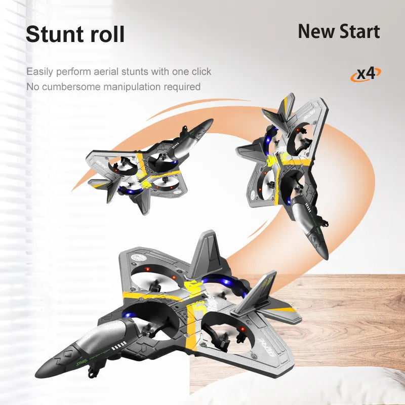 V17 RC Airplane 2.4G Remote Control Plane Fighter Hobby Glider Toys EPP Foam RC Drone Gift for Children 