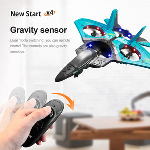 V17 RC Airplane 2.4G Remote Control Plane Fighter Hobby Glider Toys EPP Foam RC Drone Gift for Children 